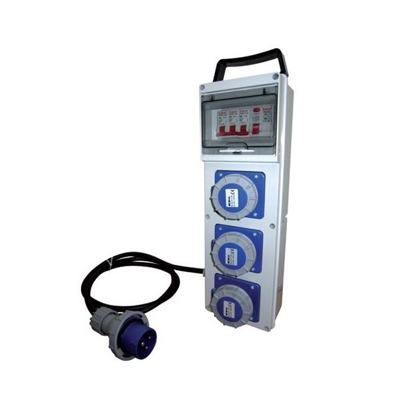 Quadro ASC Spina 2P+T 16A 3 Prese 2P+T 16A IP67